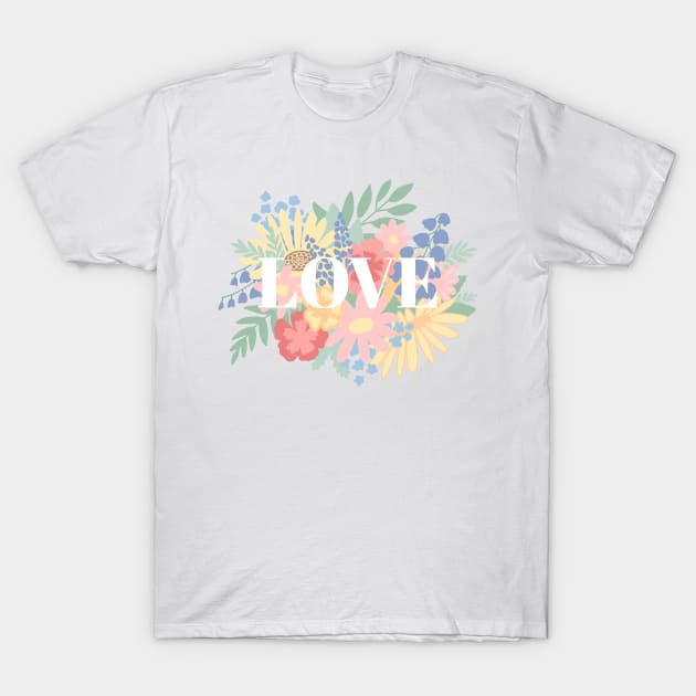 Love Flowers T-Shirt by Abbilaura